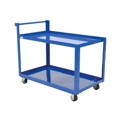 Vestil SCS2-2848 Steel Service Cart with 2 Shelves