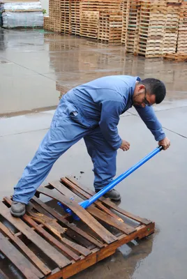 Vestil SKB-DLX plastic pallet shown from an alternate angle