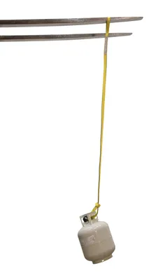 Vestil SLD-1-F-8-YL hoists and crane shown from an alternate angle