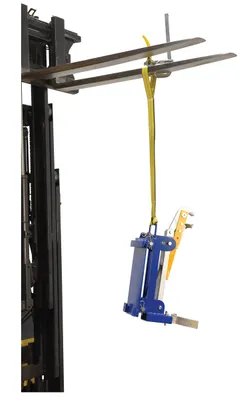 Vestil SLD-2-F-10-YL hoists and crane shown from an alternate angle