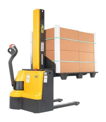 Vestil SNM-62-FF-27 pallet stacker shown from an alternate angle
