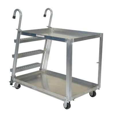 Vestil SPA2-2848 Aluminum Stock Picker with Steel Ladder