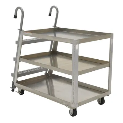 Vestil SPA3-2848 Aluminum Stock Picker with Steel Ladder