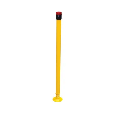 Vestil SPBOL-42-BL Steel Spring Loaded Bollard Beeper and Strobe