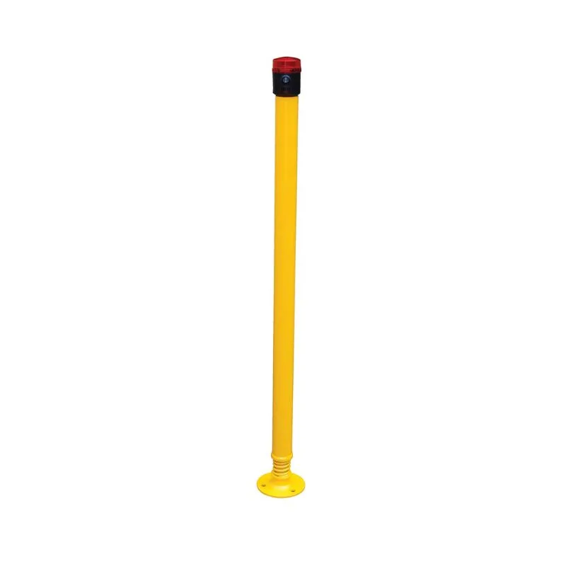 Vestil SPBOL-42-BL Steel Spring Loaded Bollard Beeper and Strobe
