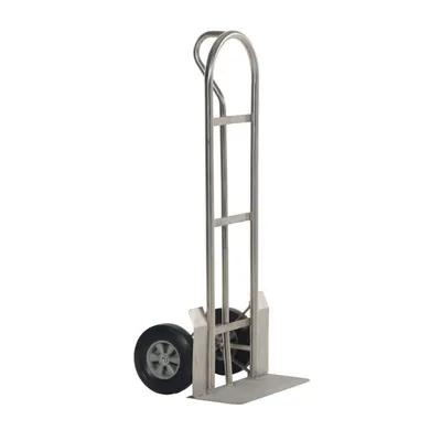 Vestil SPHT-500-HD-SS-HR Stainless Steel Heavy Duty P-Handle Truck with Hard Rubber Wheels