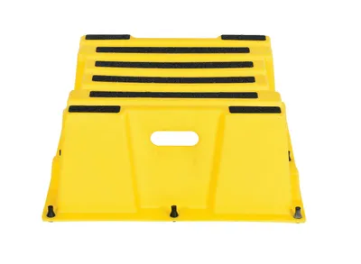 Vestil SPN-1-YL step stool shown from an alternate angle