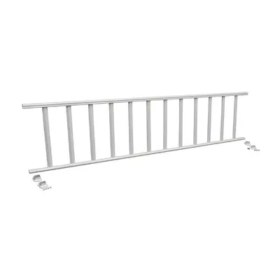 Vestil SPR-120-W Steel Semi-Permanent Barrier Railing 120 In. Length
