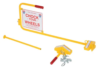 Vestil SRCFRC Steel Single Rail Chock with Flag Rail Chock