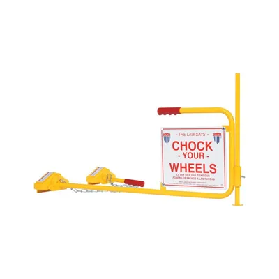 Vestil SRC/FRC Steel Single Rail Chock with Flag Rail Chock