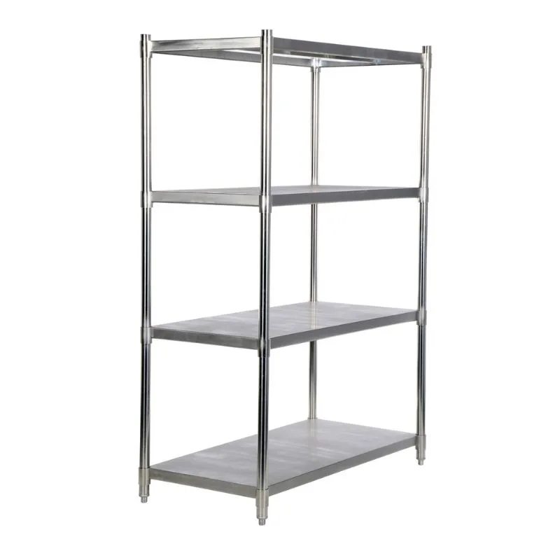 Vestil SSS-2448 Stainless Steel Shelving 600 Lb. Capacity Brushed