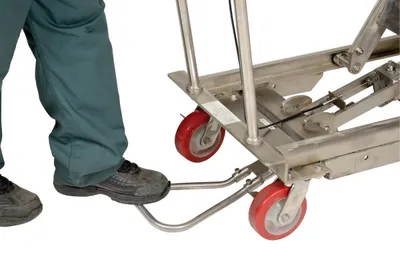 Vestil SSSC-1000 manual lift table shown from an alternate angle