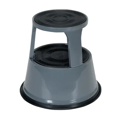 Vestil STEP-17-GY Steel Rolling Step Stool
