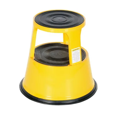 Vestil STEP-17-Y Steel Rolling Step Stool