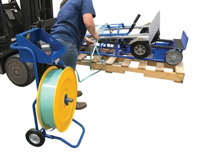 Vestil STRAP-PS-HD Steel Heavy Duty Strapping Cart 9