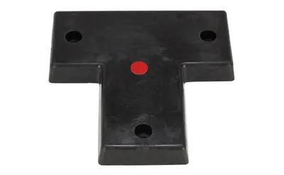 Vestil T-22 Rubber Specialty T-Shaped Molded Bumper 2