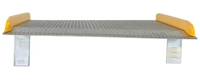 Vestil TAS-10-6060 Aluminum Dock Board Steel Curb 3