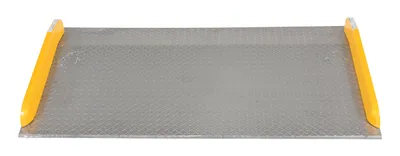 Vestil TAS-15-6036 Aluminum Dock Board Steel Curb 2