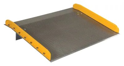 Vestil TAS-15-6048 Aluminum Dock Board Steel Curb 1