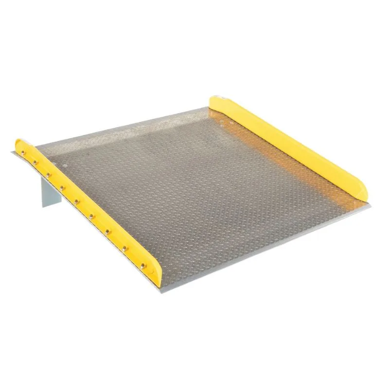 Vestil TAS-15-6060 Aluminum Dock Board Steel Curb