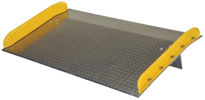 Vestil TAS-20-6036 Aluminum Dock Board Steel Curb 1