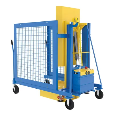 Vestil TCD-M-60-DC dumper shown from an alternate angle