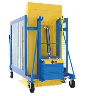 Vestil TCD-U-60-DC dumper shown from an alternate angle