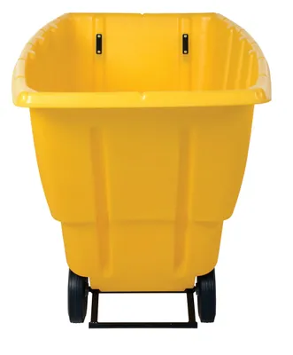 Vestil TDT-100-LD-YELLOW tilt truck shown from an alternate angle