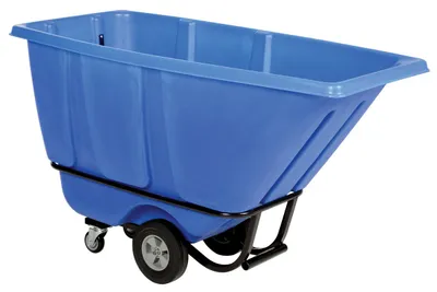 Vestil TDT-50-HD-BLUE tilt truck shown from an alternate angle