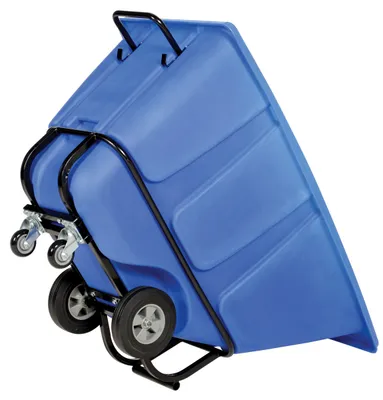 Vestil TDT-50-HD-BLUE tilt truck shown from an alternate angle