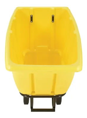 Vestil TDT-50-MD-YELLOW tilt truck shown from an alternate angle