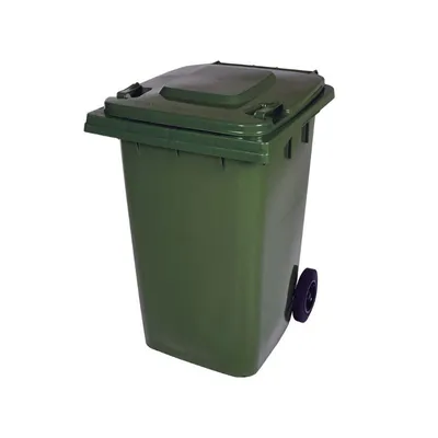 Vestil TH-95-GRN High Density Polyethylene Trash Can