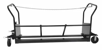 Vestil TH-CART-64 trash can shown from an alternate angle