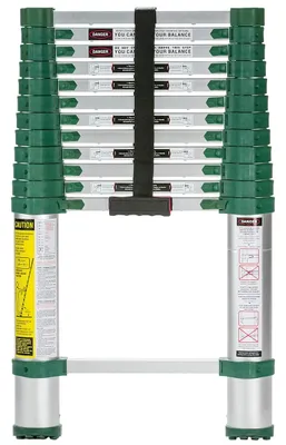Vestil TLAD-12-1A telescopic ladder shown from an alternate angle