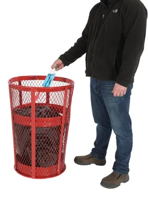 Vestil TR-MXR-48-RD Steel Trash Receptacle Round 4