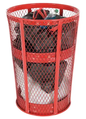 Vestil TR-MXR-48-RD Steel Trash Receptacle Round 5