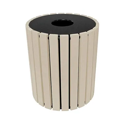 Vestil TR-PR-49-SD Trash Receptacle Poly Round
