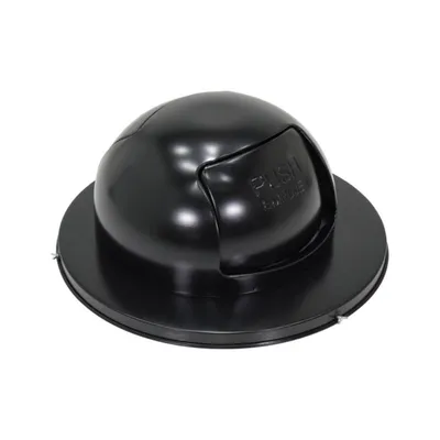 Vestil TRASH-TOP-DD-BK-3PK Steel Waste Disposal Top Dual Door