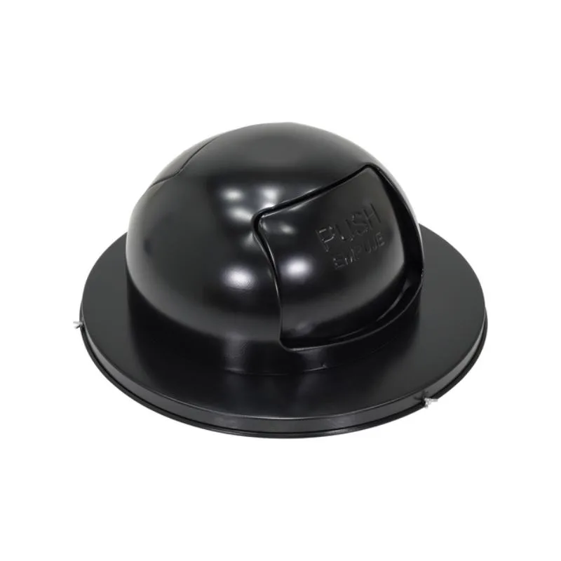 Vestil TRASH-TOP-DD-BK Steel Waste Disposal Top Dual Door