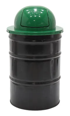 Vestil TRASH-TOP-DD-GN Steel Waste Disposal Top Dual Door 4
