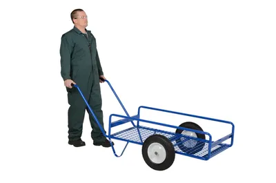 Vestil TWT-2448-M Steel Tilting Work Truck with Steel Mesh Deck