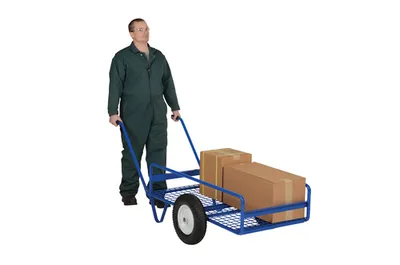 Vestil TWT-2448-M Steel Tilting Work Truck with Steel Mesh Deck
