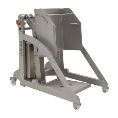 Vestil ULM-PBT-DTC-10 304L Stainless Steel DC Powered Drum Dumper