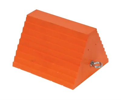 Vestil URWC-8 wheel chock shown from an alternate angle
