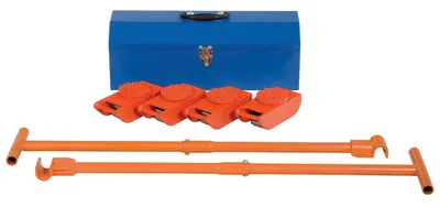 Vestil VHMS-2-KIT Steel Machine Roller Kit 8000 Lb. Capacity