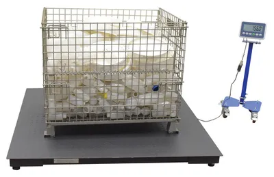 Vestil VLPFS-4B Steel Low Profile Floor Scale 6
