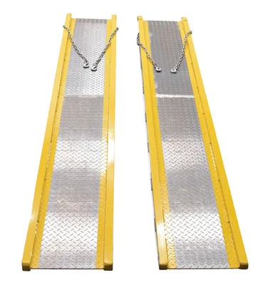 Vestil VTR-5.5-14-10 Portable Aluminum Twin Vehicle Ramp 2