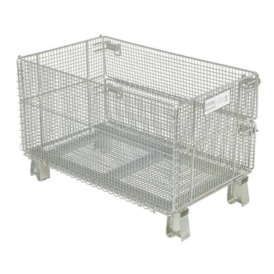 Vestil VWIRE-32H Galvanized Steel Mesh Container