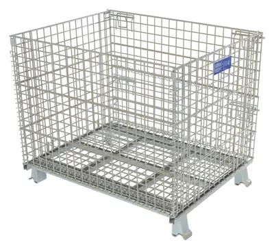 Vestil VWIRE-40H Galvanized Steel Mesh Container 2