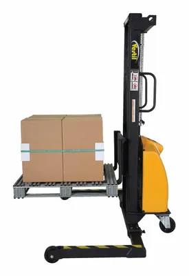 Vestil VWS-770-AA-DC pallet stacker shown from an alternate angle